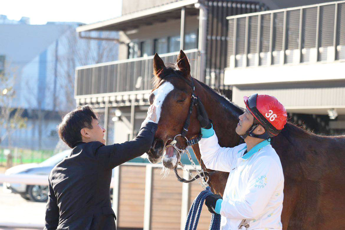 船橋競馬 大津剛厩舎のトラペジウムが参加しました。の1枚目画像